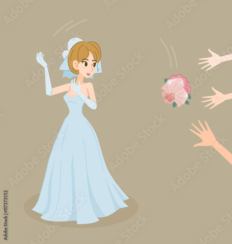 bride and bouquet
