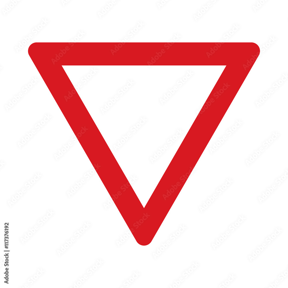 Traffic sign crossing with a priority road. Vector illustration. Traffic sign crossing with a priority road. Vector illustration.