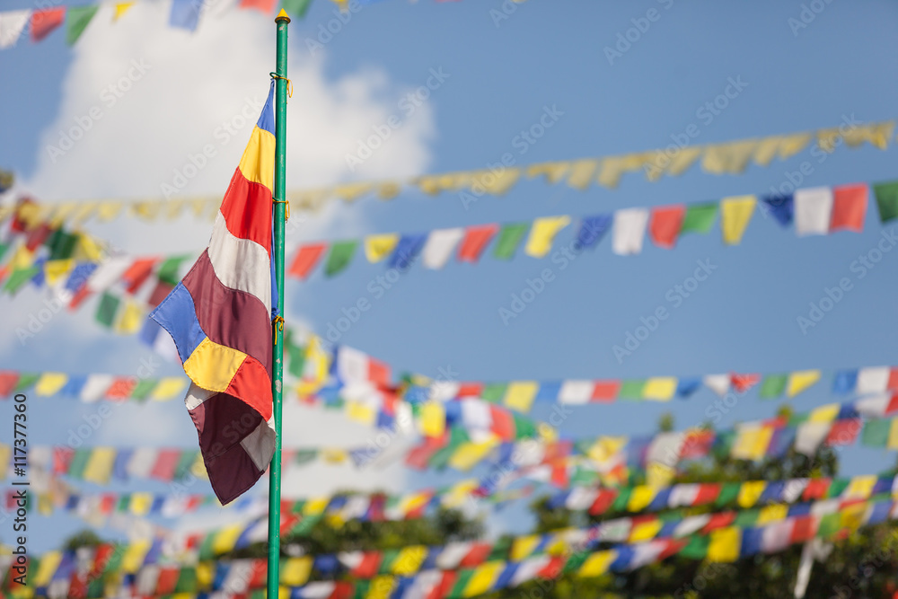 Buddhist religious flag