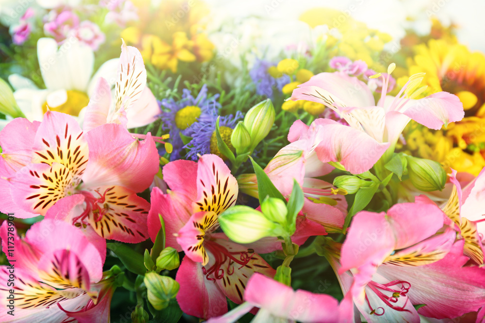 Fototapeta premium Beautiful flowers background