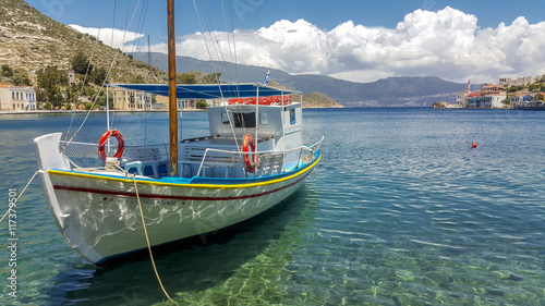 Greek boat in Kastellorizo photo