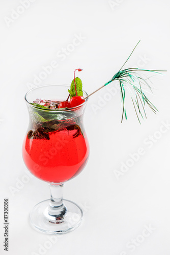 Fototapeta cherry cocktail