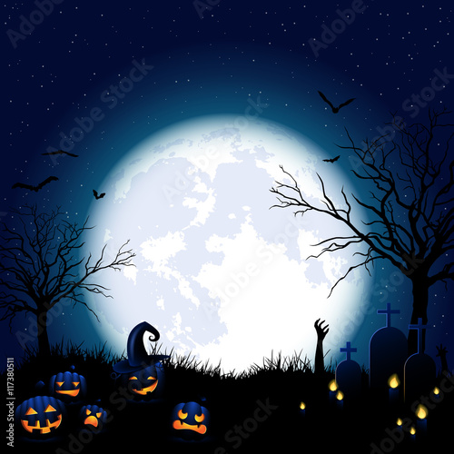 Halloween Kürbis Party Hintergrund Halloweenkarte