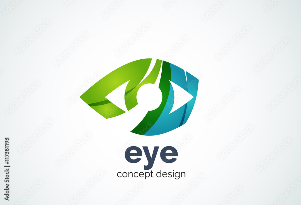 Abstract business company human eye logo template, sight or look concept Abstract business company human eye logo template, sight or look concept
