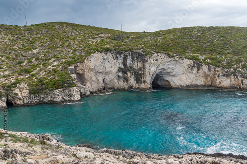 Limnionas beach bay at Zakynthos island, Greece