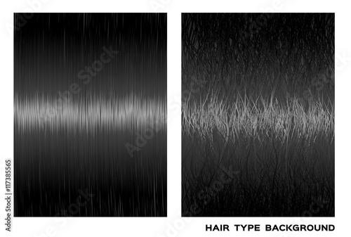 healthy, dry and damaged hair vector graphic