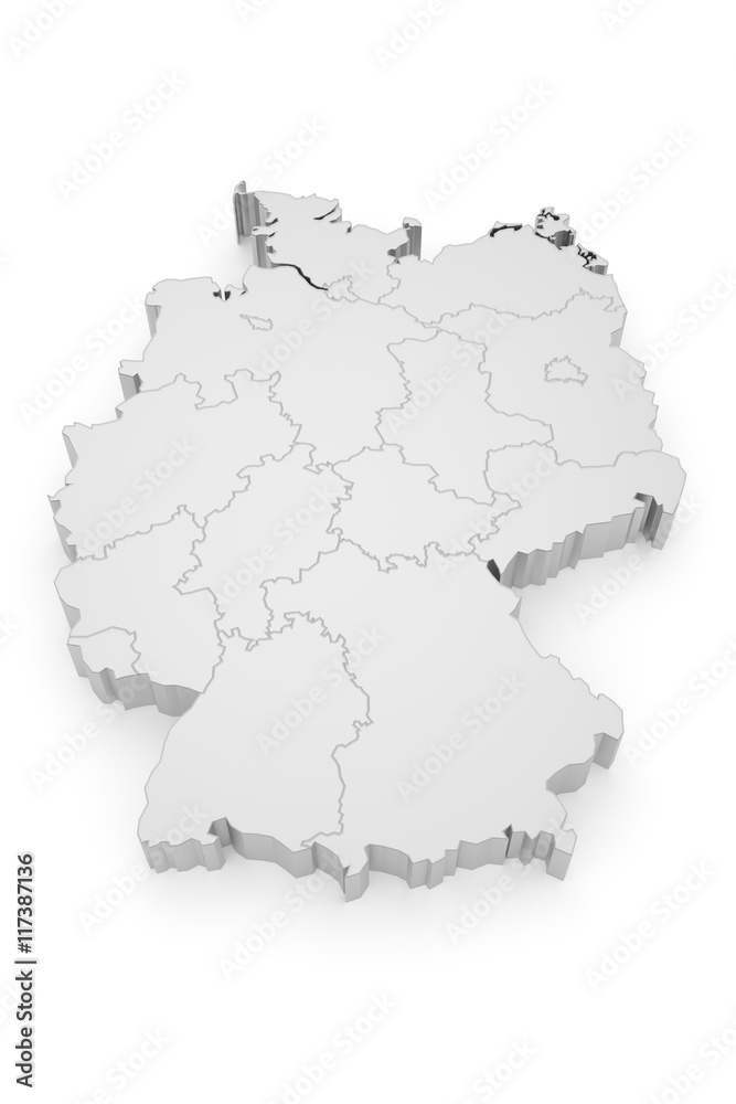 Deutschland Bundesländer 3D