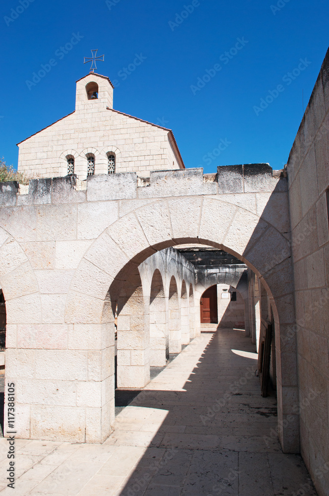 Tabga, Israele: la Chiesa della Moltiplicazione dei pani e dei pesci il 3 settembre 2015