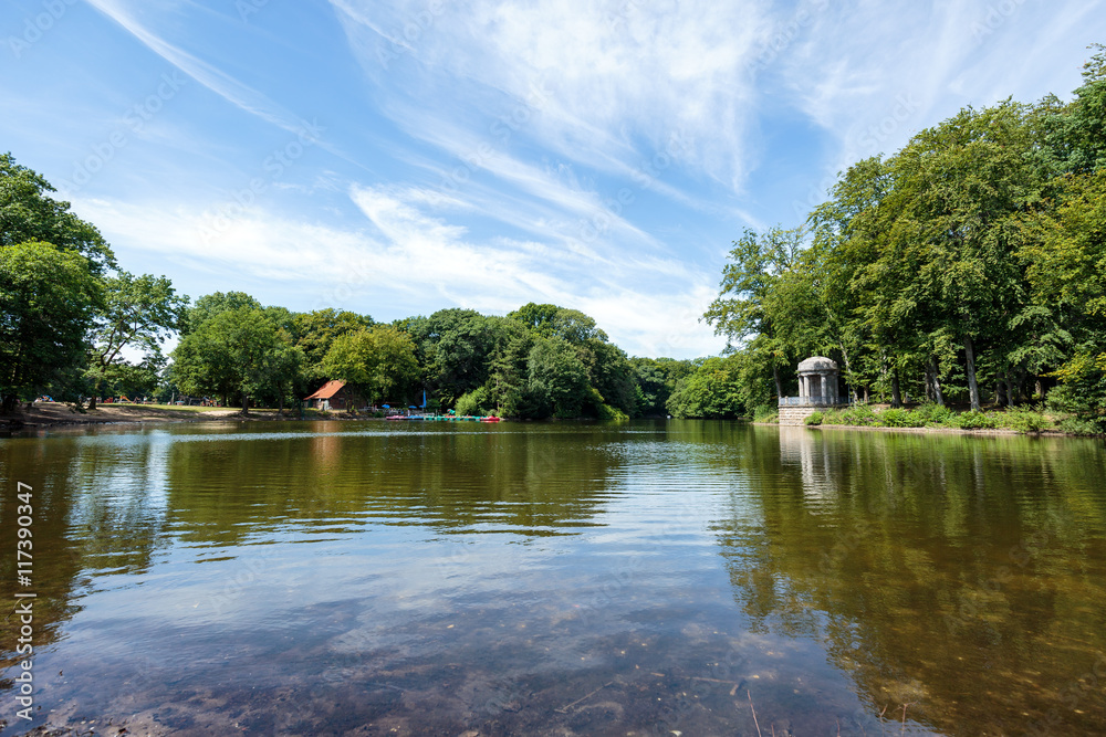 Fototapeta premium Awesome Lake View At Krefeld / Rhineland
