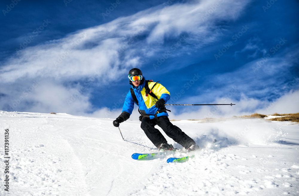 Skifahrer/Teenager