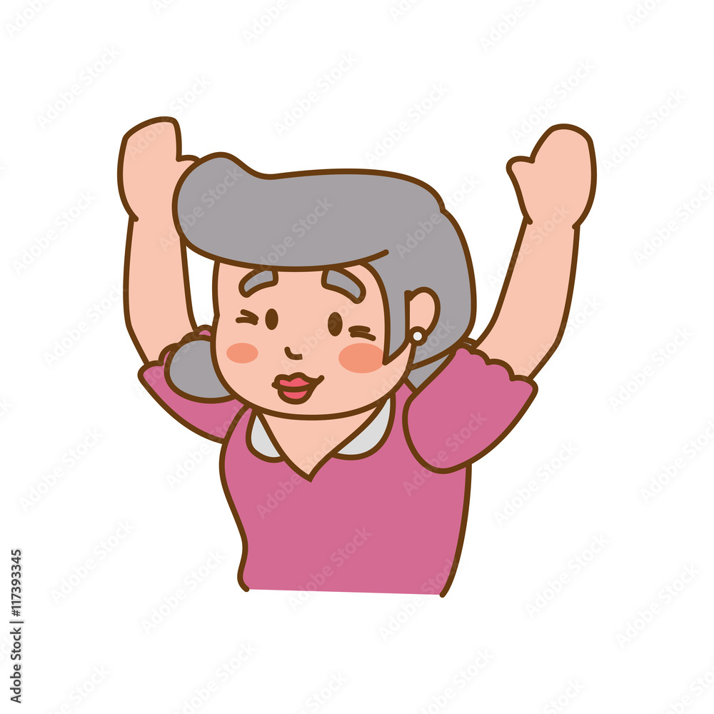 grandmother old person woman female icon. Isolated and flat illustration. Vector graphic grandmother old person woman female icon. Isolated and flat illustration. Vector graphic