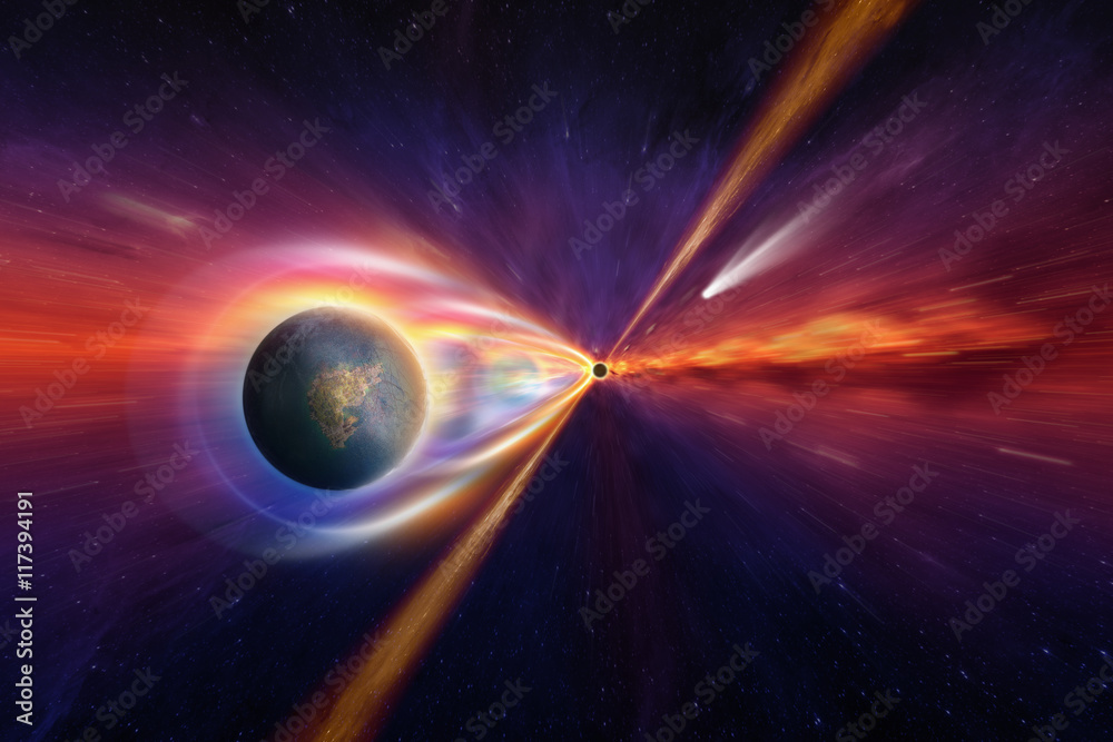 Black hole in deep space Stock Photo | Adobe Stock