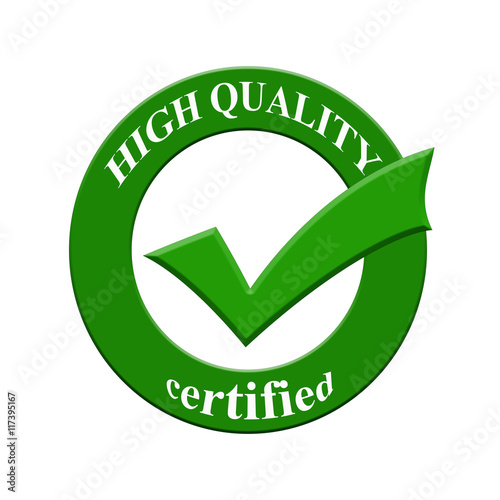 High Quality certified icon or symbol image concept design for business and use in company system.