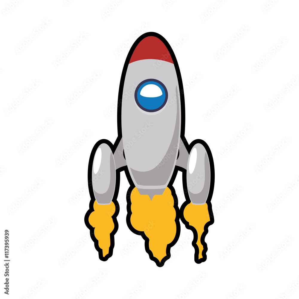 rocket spaceship science vehicle icon. Isolated and flat illustration. Vector graphic rocket spaceship science vehicle icon. Isolated and flat illustration. Vector graphic