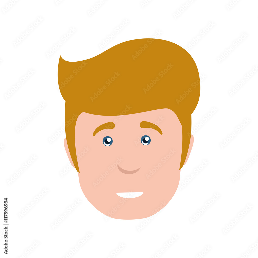 Man male person hair head avatar icon. Isolated and flat illustration. Vector graphic Man male person hair head avatar icon. Isolated and flat illustration. Vector graphic