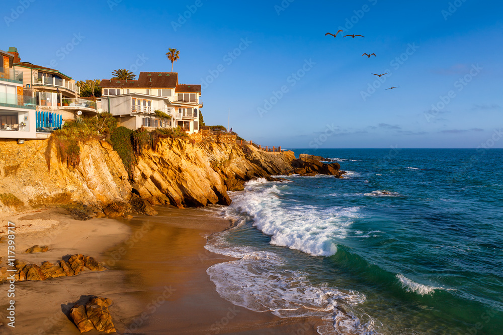 Naklejka premium Laguna Beach Coastline