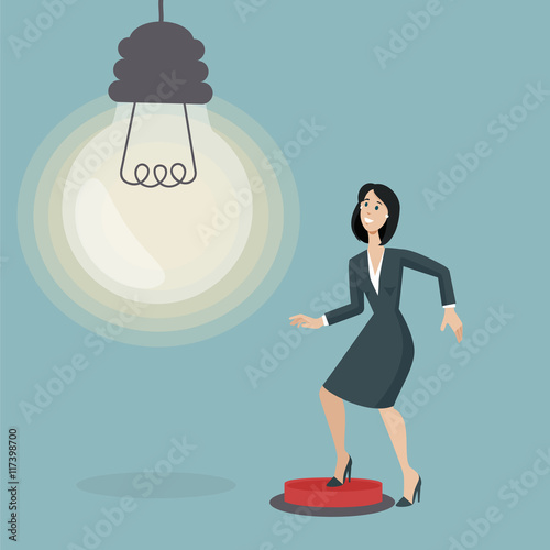 Businesswoman take a change