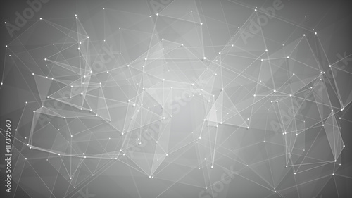 White network shape. Abstra...