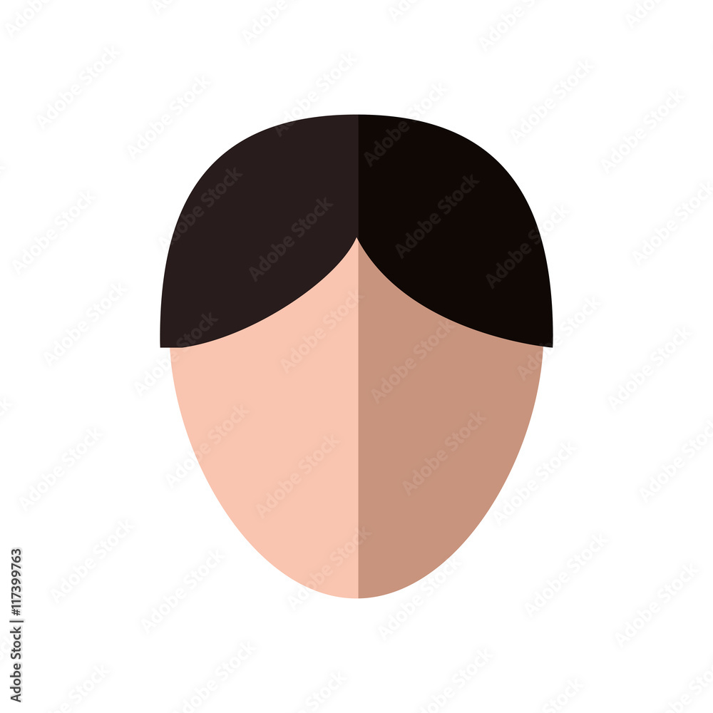 Man male person hair head avatar icon. Isolated and flat illustration. Vector graphic Man male person hair head avatar icon. Isolated and flat illustration. Vector graphic