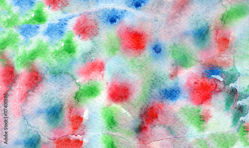 Abstract colorful watercolor for background. Soft painted background. © itsmeemi