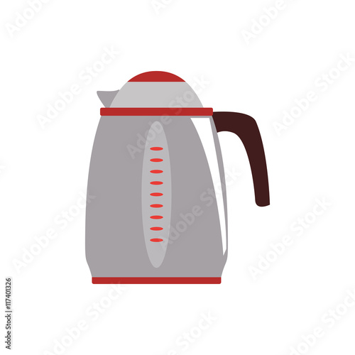 kettle supply house electric appliance icon. Isolated and flat illustration. Vector graphic
