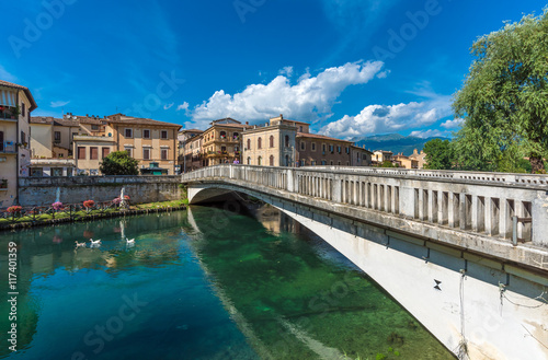 Rieti (Italy) - The Sabina's city, in Lazio region, under Mount Terminillo and crossed by the river Velino. photo