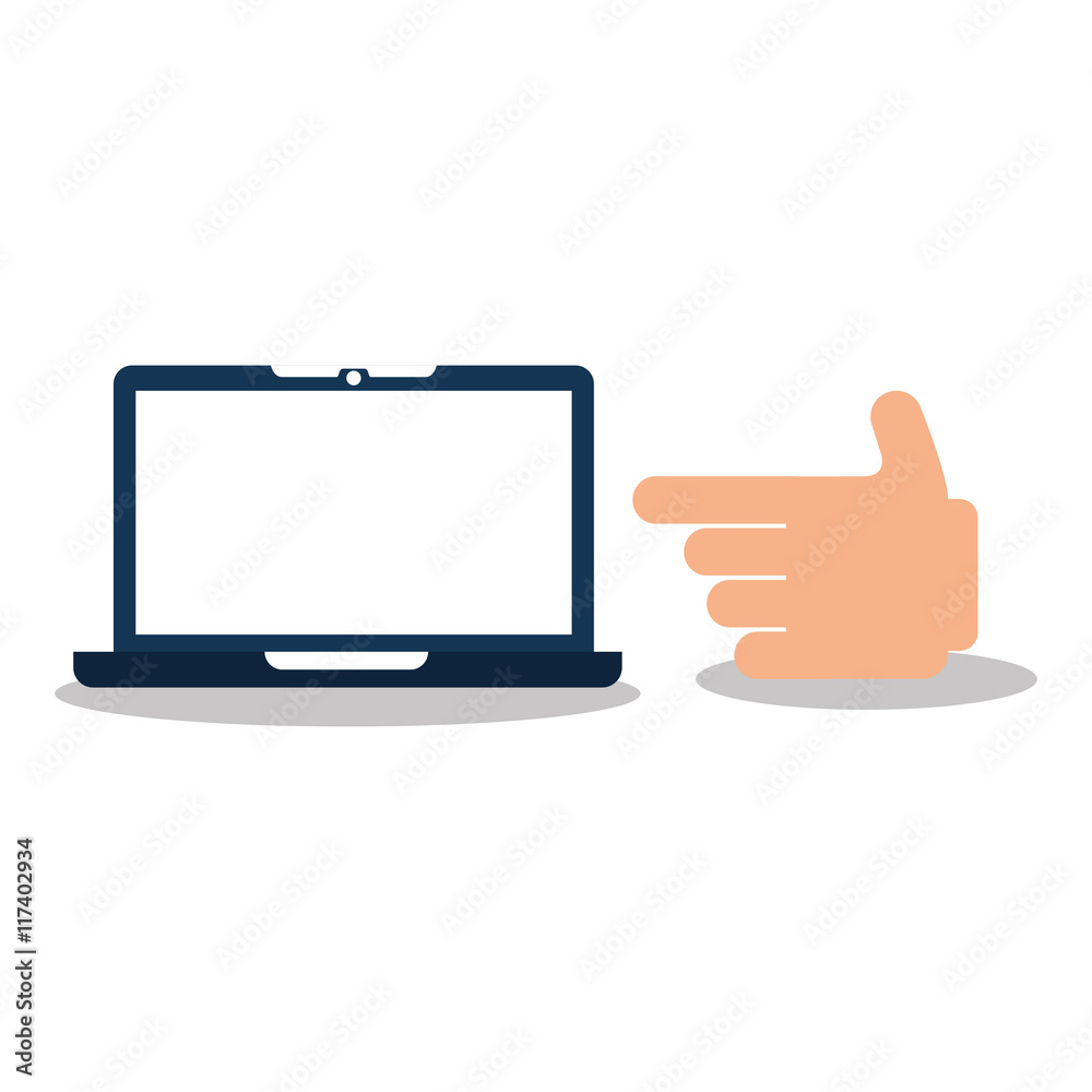 hand with tablet icon hand with tablet icon