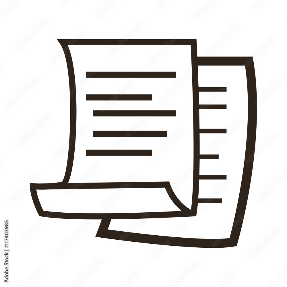 flat design paper document icon vector illustration flat design paper document icon vector illustration