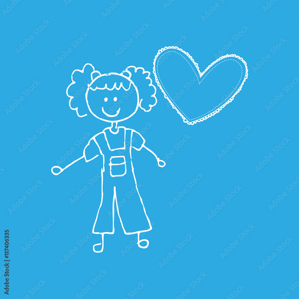 child with heart icon child with heart icon