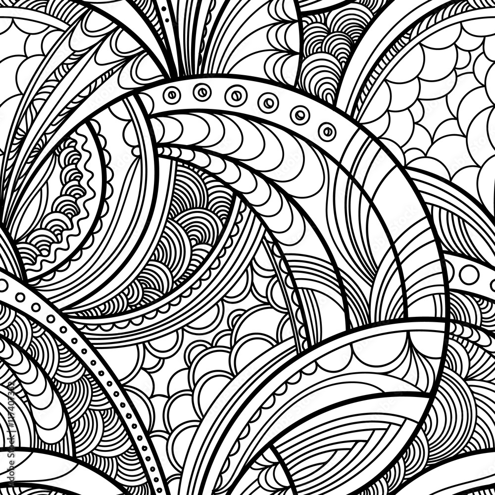 hand drawn floral pattern