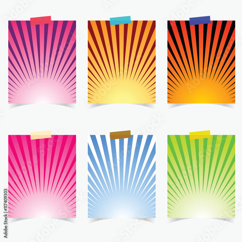 poster promotional with colorful item on it illustration