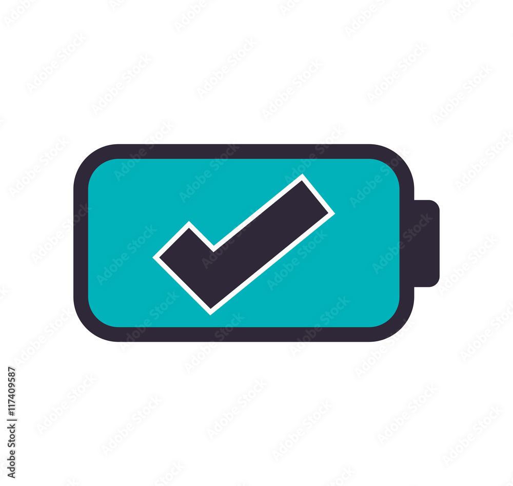 Battery blue energy power charge icon. Isolated and flat illustration. Vector graphic Battery blue energy power charge icon. Isolated and flat illustration. Vector graphic