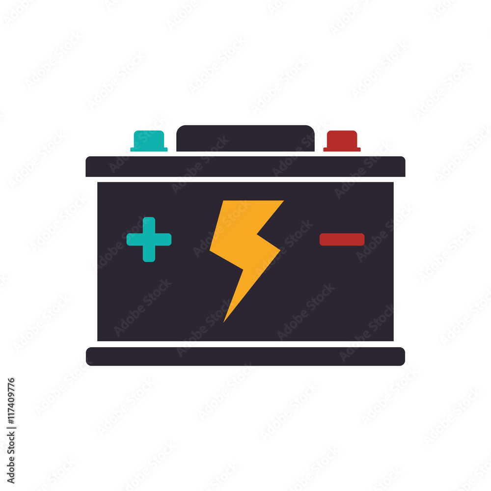 Battery car energy power charge icon. Isolated and flat illustration. Vector graphic Battery car energy power charge icon. Isolated and flat illustration. Vector graphic