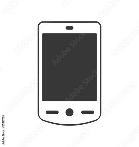smartphone mobile cellphone gadget communication icon. Isolated and flat illustration. Vector graphic
