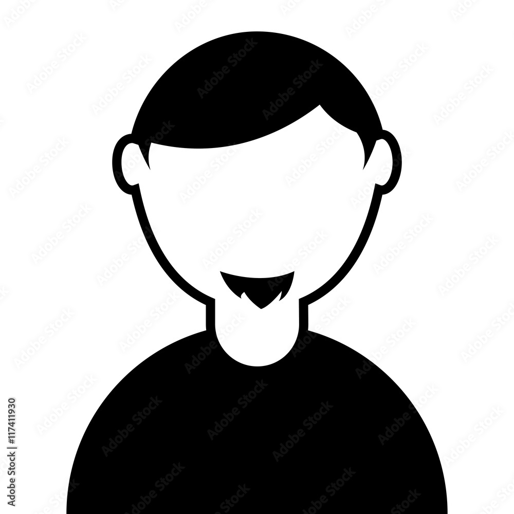 young man avatar isolated icon young man avatar isolated icon