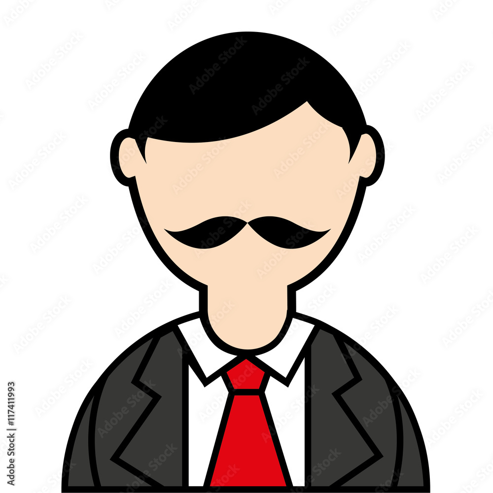 businessman elegant isolated icon businessman elegant isolated icon