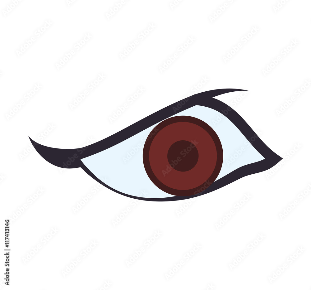 eye expression cartoon look icon. Isolated and flat illustration. Vector graphic eye expression cartoon look icon. Isolated and flat illustration. Vector graphic