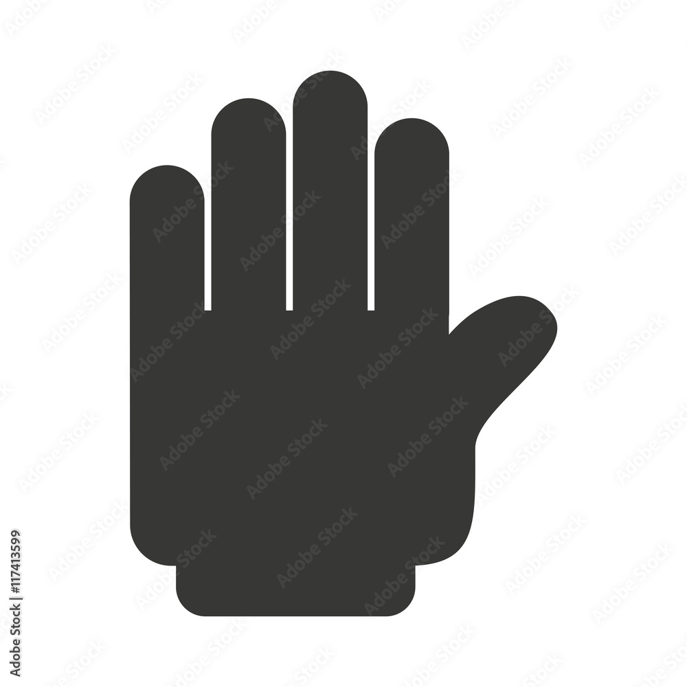 hand human silhouette icon hand human silhouette icon