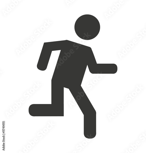 human figure person running