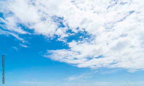 blue sky background with clouds © topntp