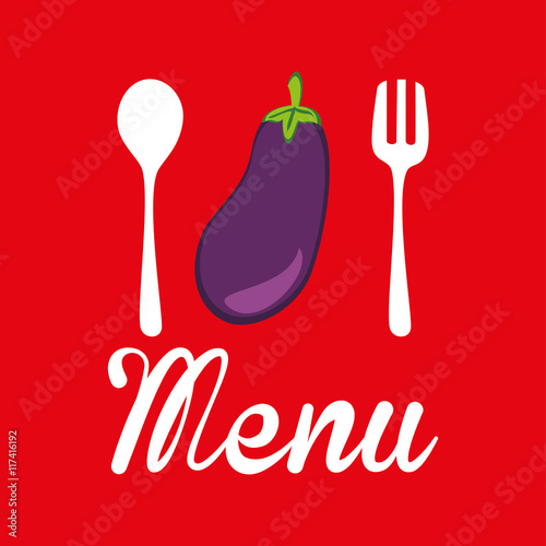 healthy vegetarian food label isolated icon design
