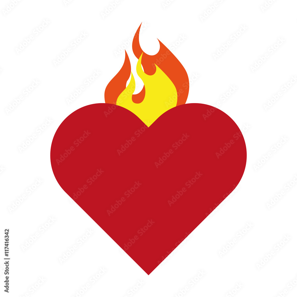 heart sacred flame icon heart sacred flame icon