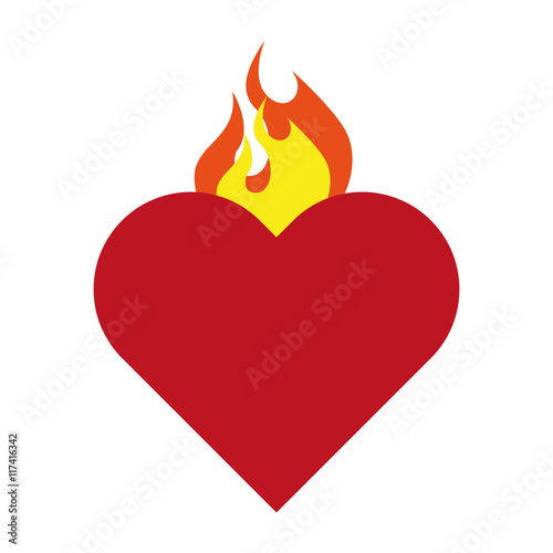 heart sacred flame icon