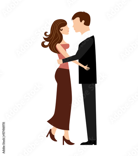 Wallpaper Mural couple man woman love icon Torontodigital.ca