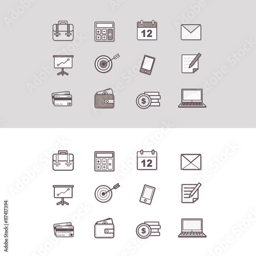 business icon vector set