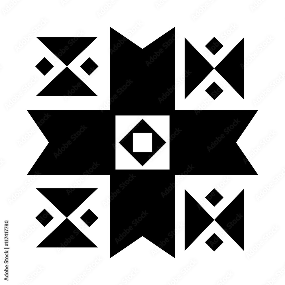 textile pattern geometric decoration icon textile pattern geometric decoration icon