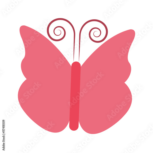 butterfly fly wings icon