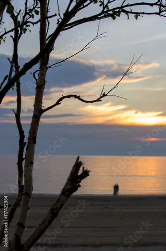 White sea sunset © oriolegin11