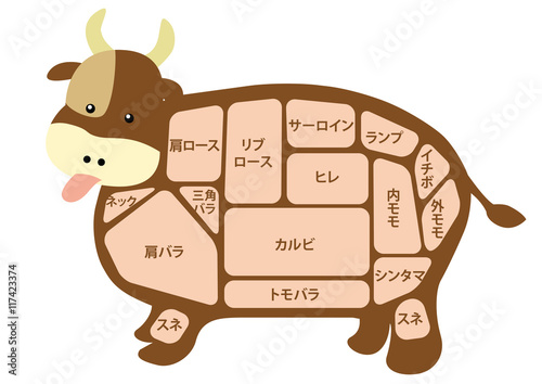 牛肉　部位の名称