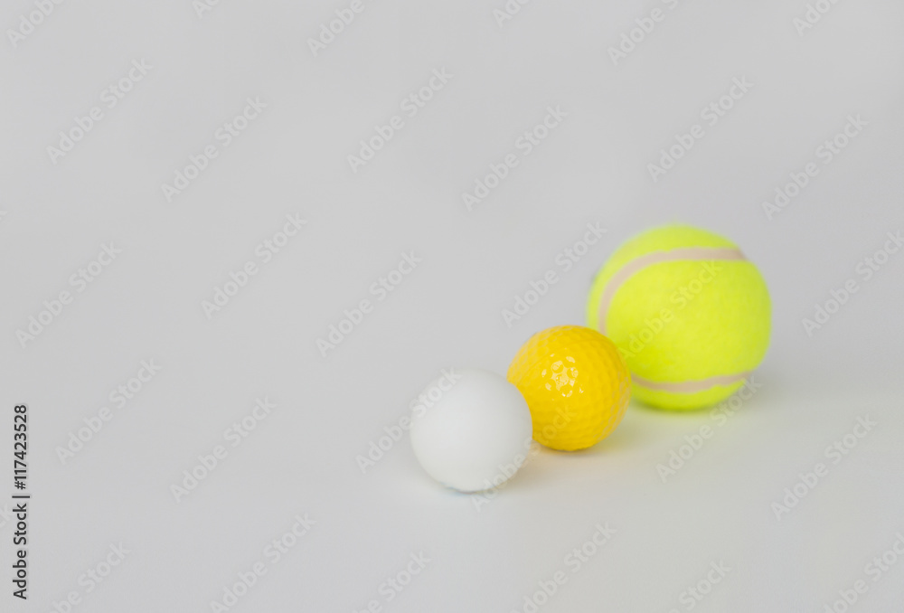 close up of different sports balls set close up of different sports balls set